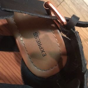 Express Shoes - Black Strappy Sandals Express Shoes - Black Strappy Sandals
